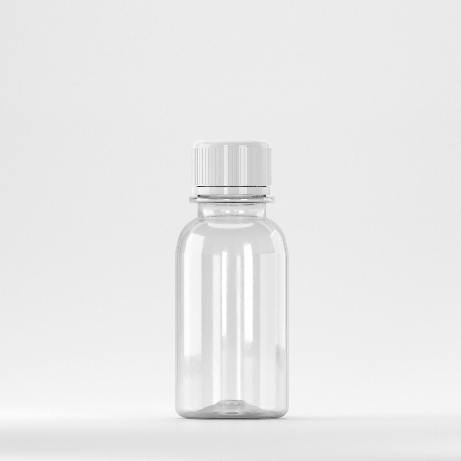 Flacon PET 100ml, Transparent - Filet 28mm – PCO 1810 (Cu Capac Alb)