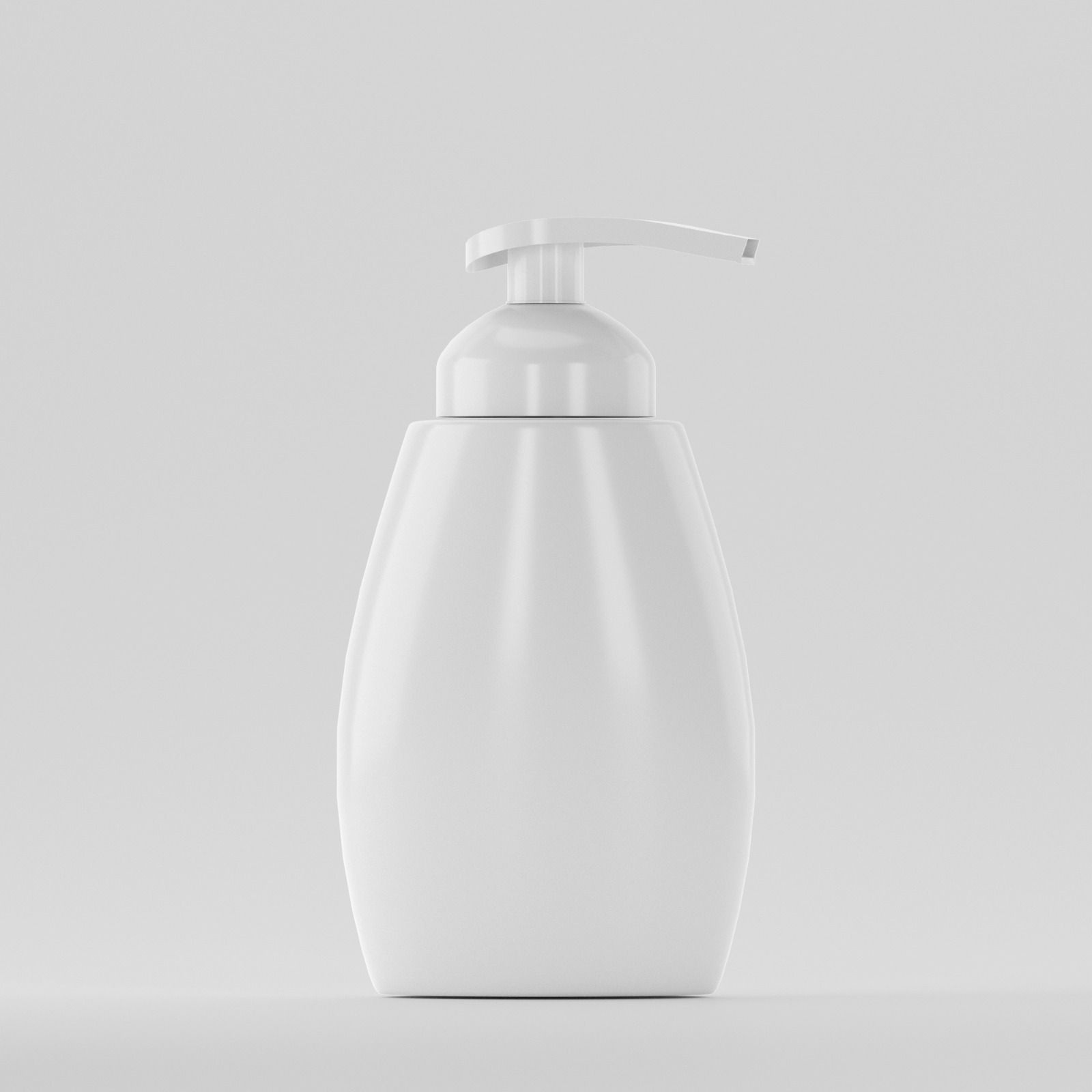 Flacon PET 330ml, Alb - Filet 38mm – Cu pompiță Albă