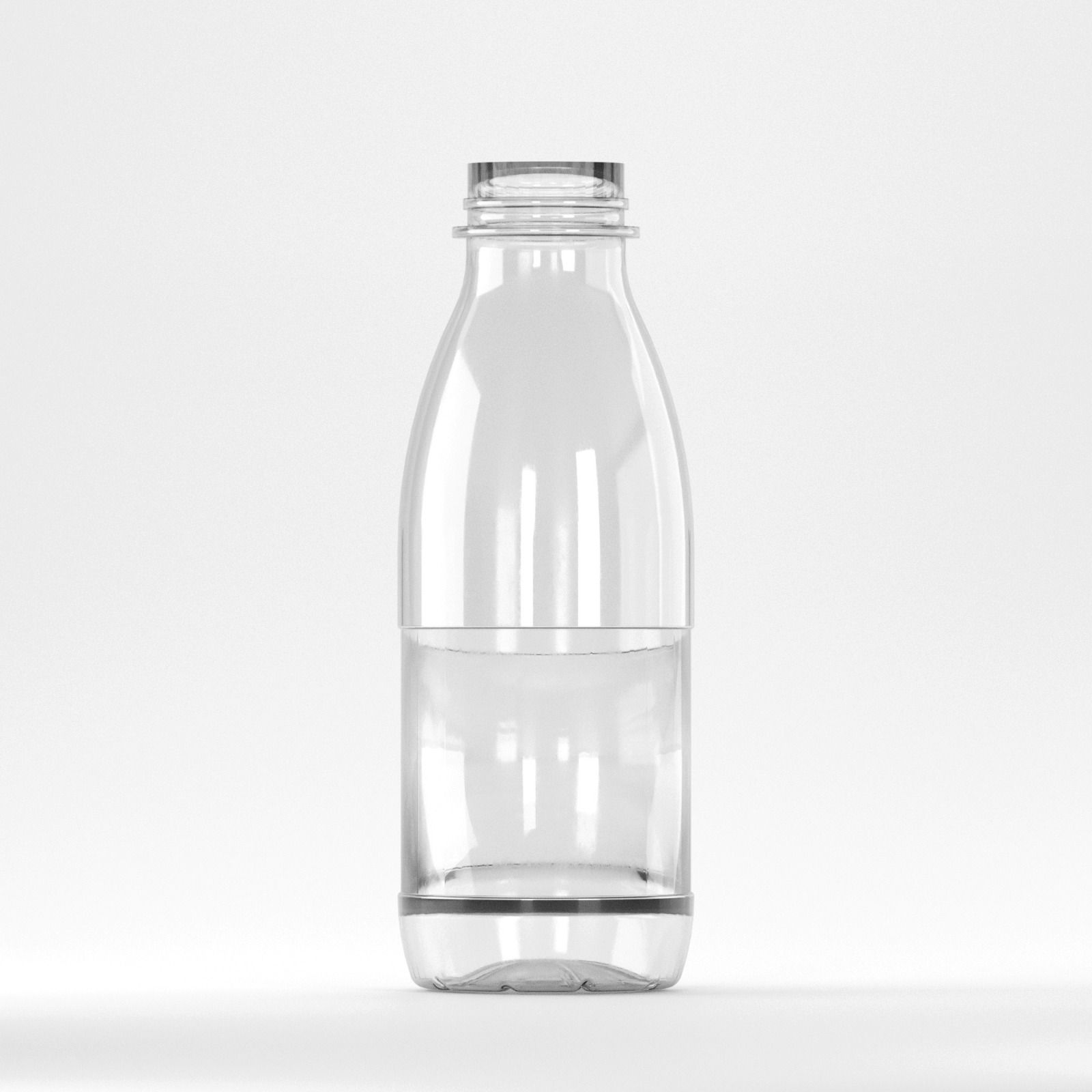 Flacon PET 500ml, Transparent - Filet 38mm (fără capac)