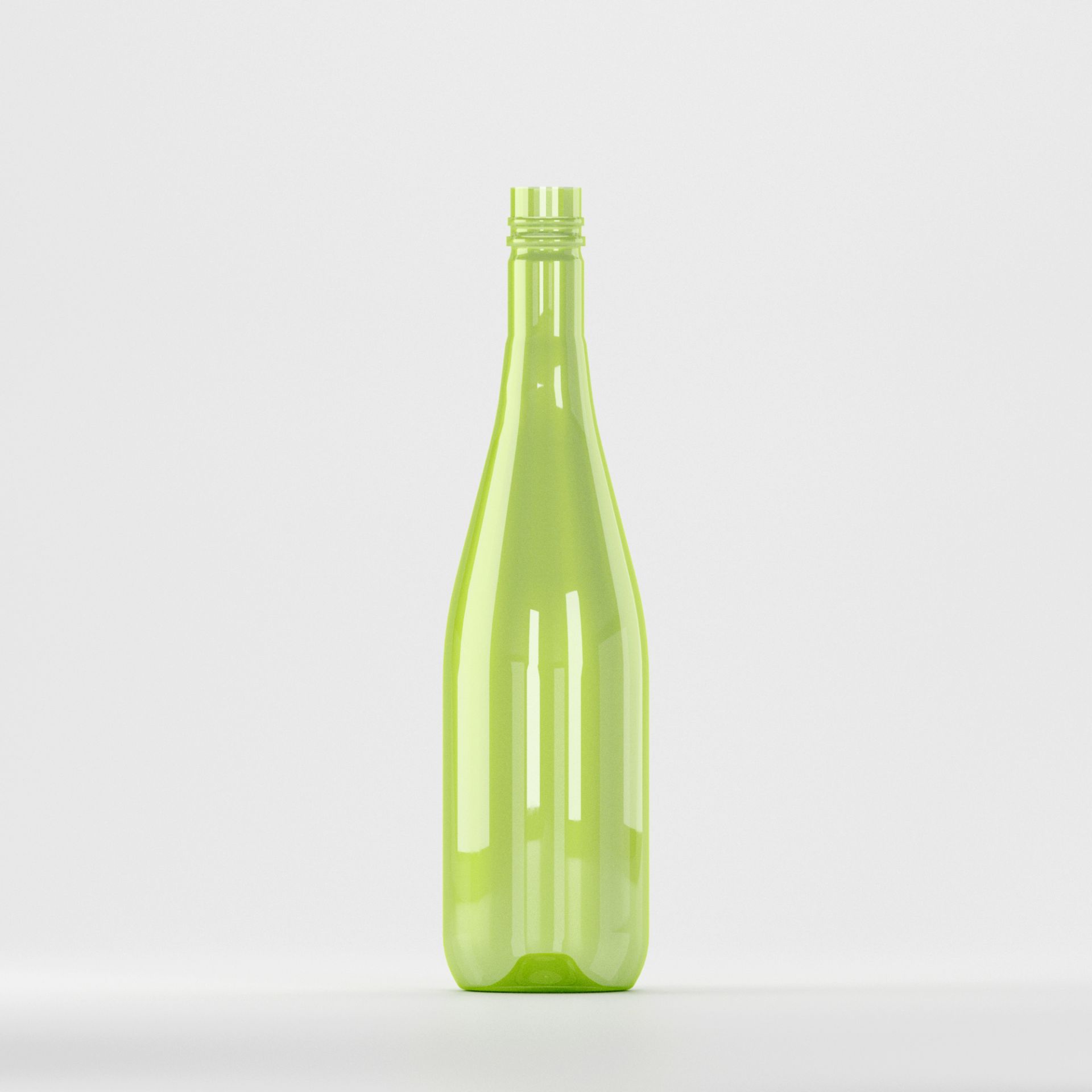 Flacon PET 750ml, verde  – fără capac 