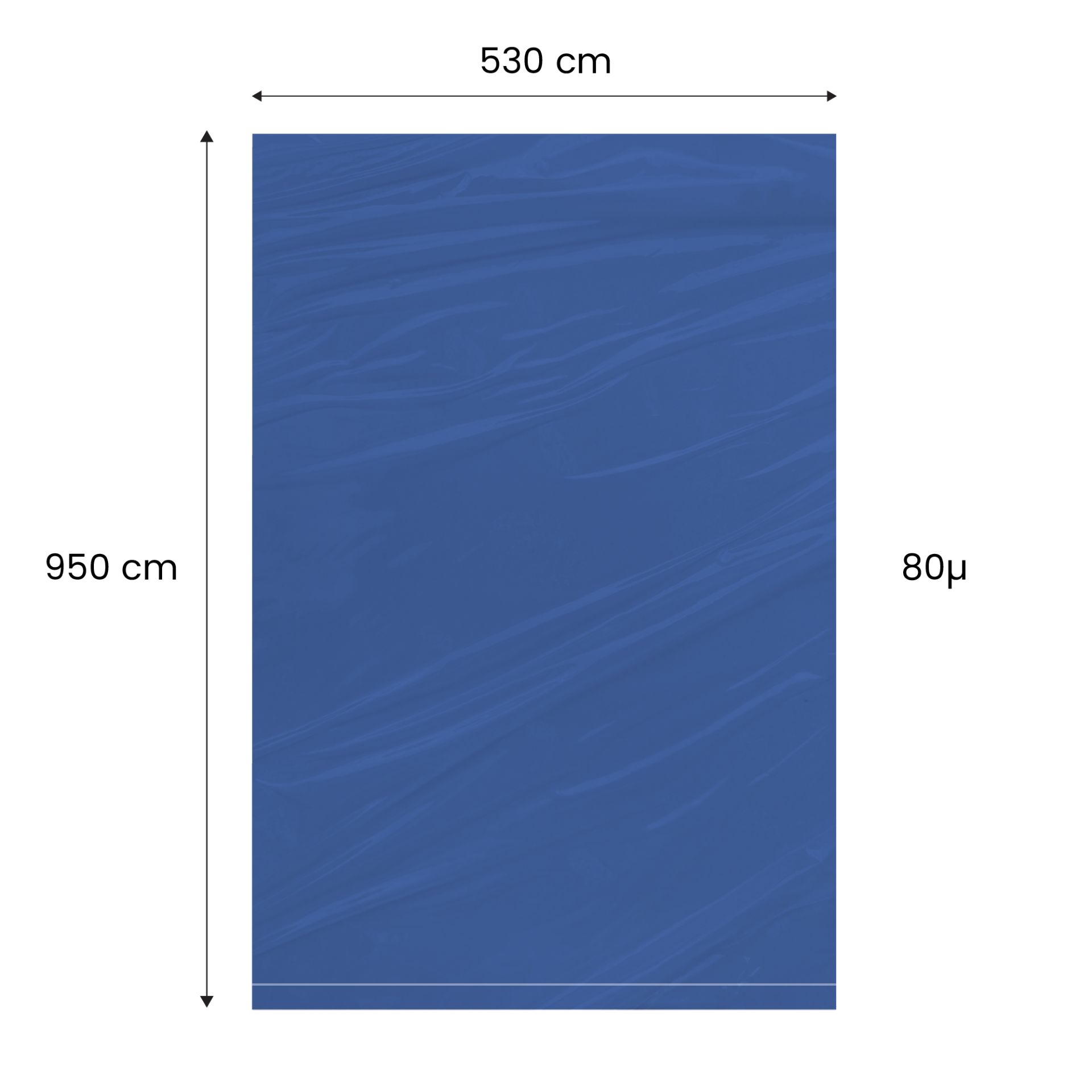 Saci LDPE Reciclați Colorați 530x950 mm, 80µ – practici și vizibili pentru recoltă