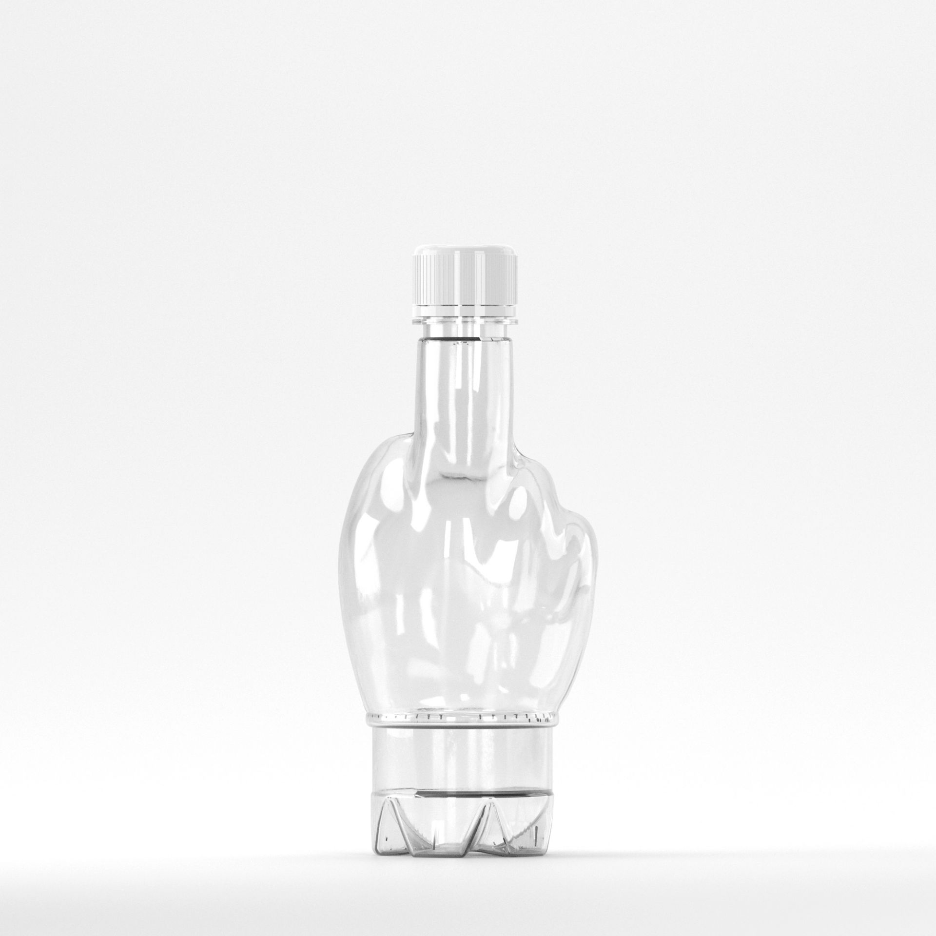  Flacon PET 370ml, Transparent – 30 grame – Filet 28mm – PCO 1810 (cu capac)