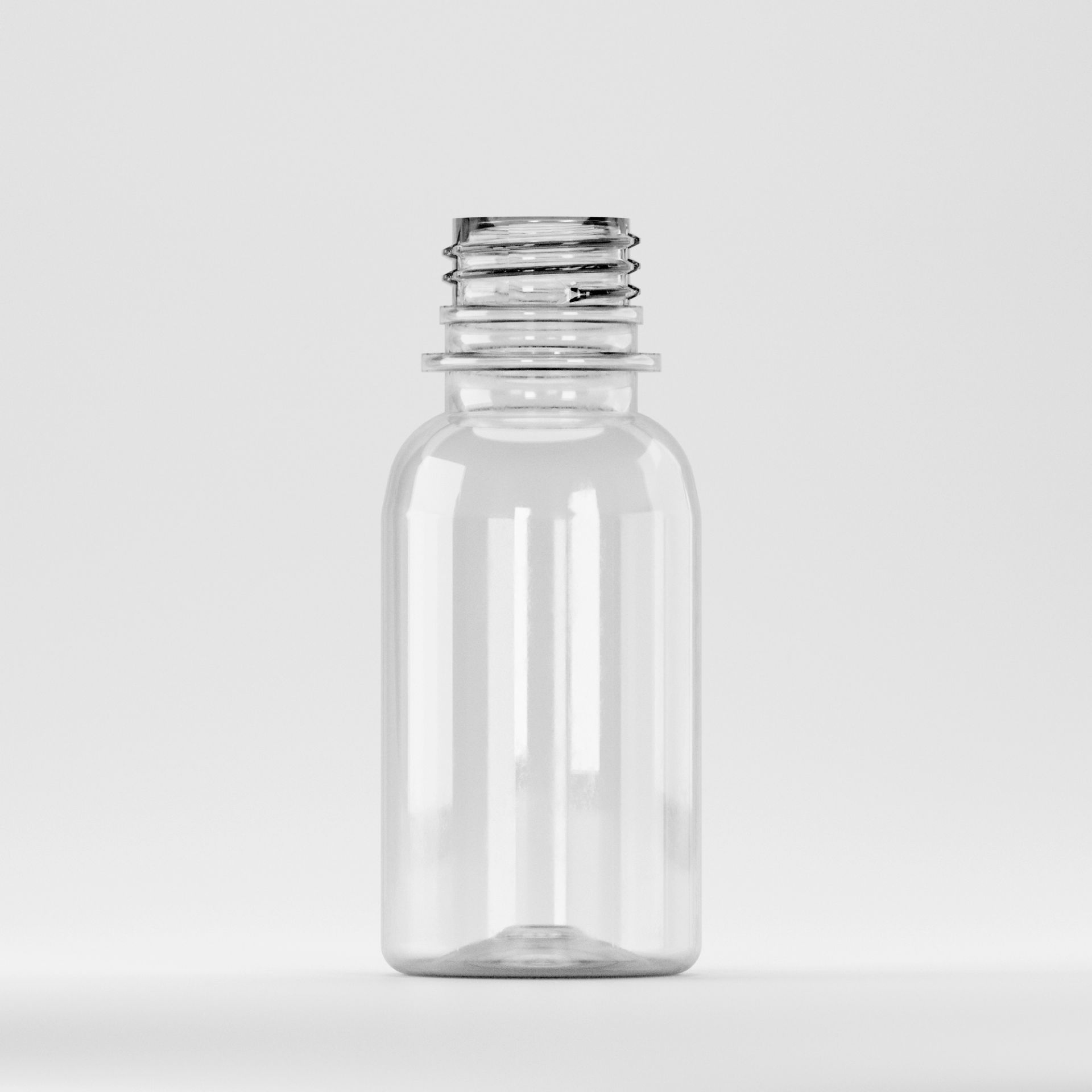 Flacon PET 100ml, Transparent - Filet 28mm – PCO 1810 (fără capac)