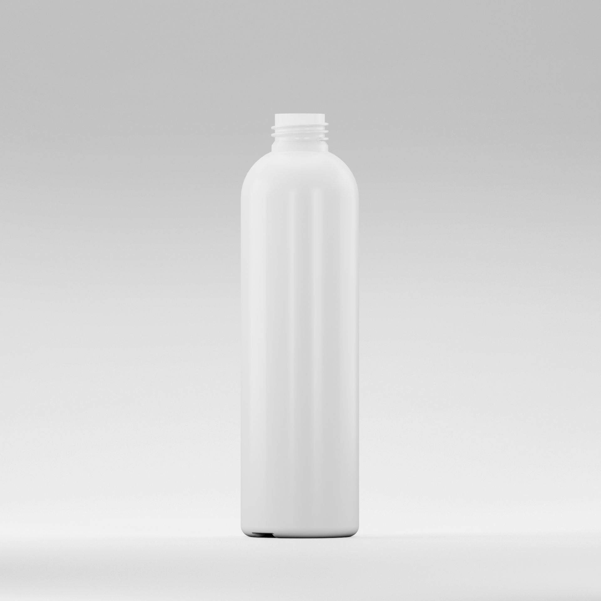 Flacon HDPE 250ml, Alb - Filet 24mm (fara capac)