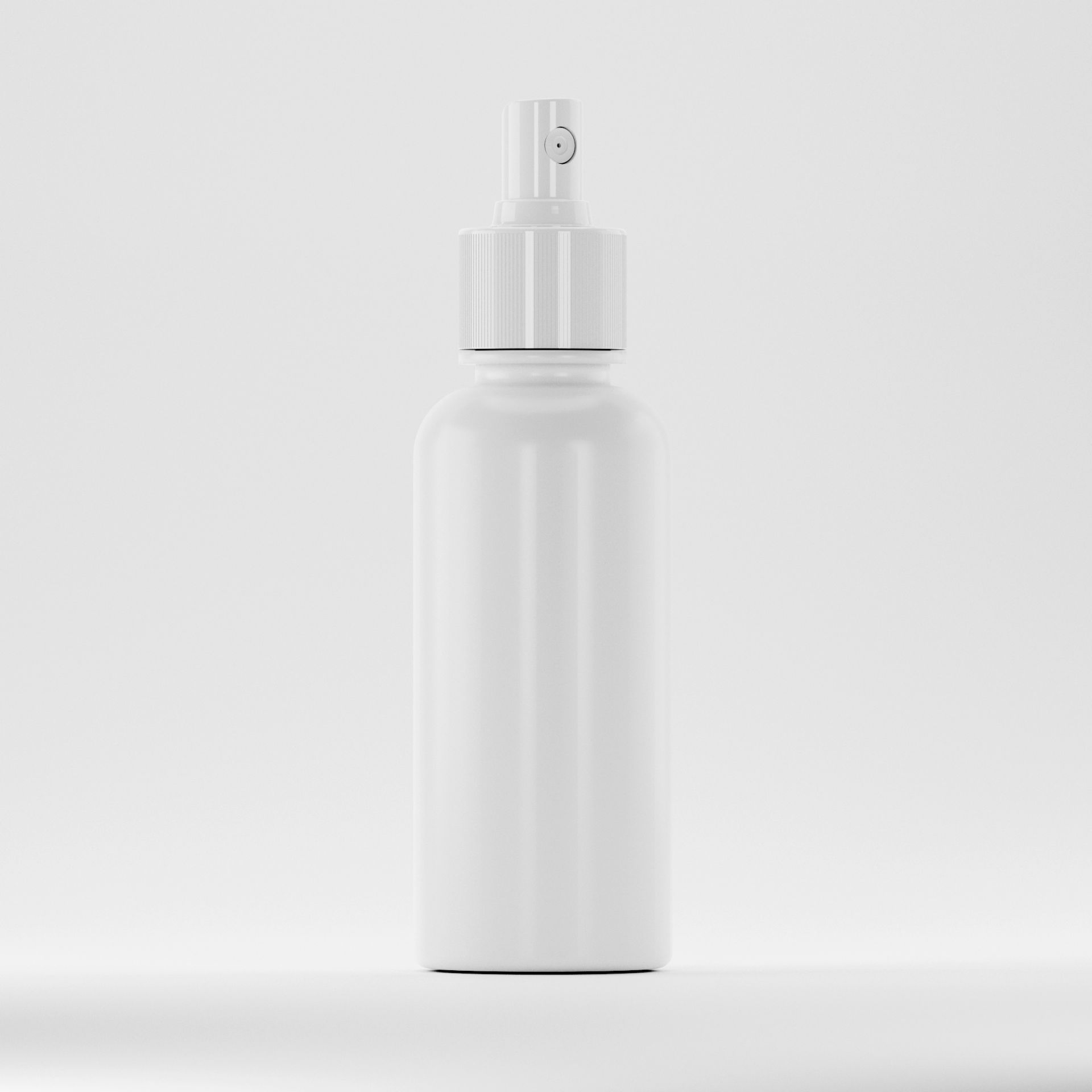 Flacon PE 100ml, Alb - Filet 24mm, Cu Atomizor