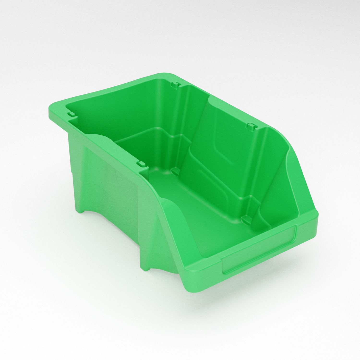 Cutie pentru depozitare, Ergobox 1, verde, 173 x 106 x 78 mm